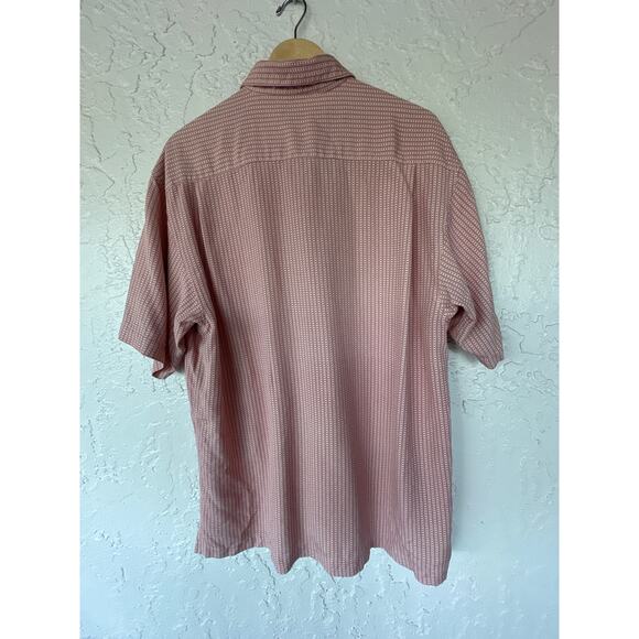 Vintage Bachrach Short Sleeve Button Up Shirt - Size XL - 100% Silk - Geometric - Picture 5 of 5